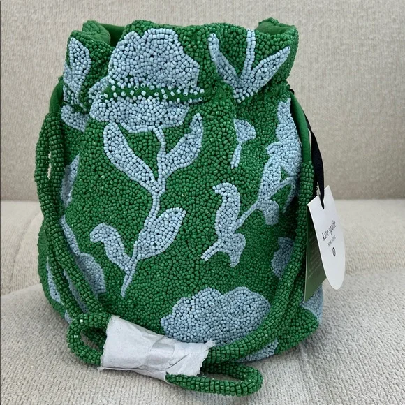 Kate Spade x Target 💚💙Green and Light Blue Beaded Mini Bag - Picture 1 of 4